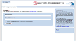 Desktop Screenshot of netloan.bibliotek.vasteras.se